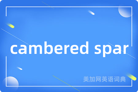 cambered spar