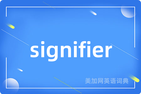 signifier